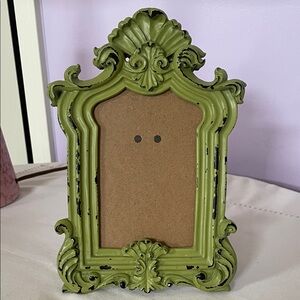 Vintage Green Ornate Photo Frame